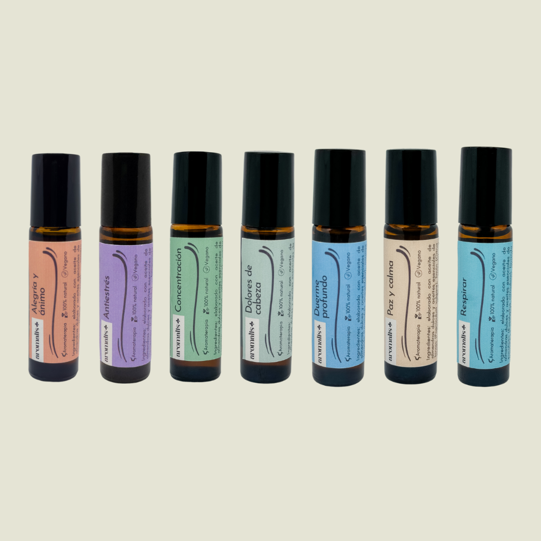 Kit de 7 ROLL ON DE AROMATERAPIA ADULTO